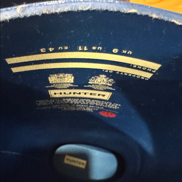 Hunter Glossy Royal Blue Tall Rain Boots - Picture 5 of 7